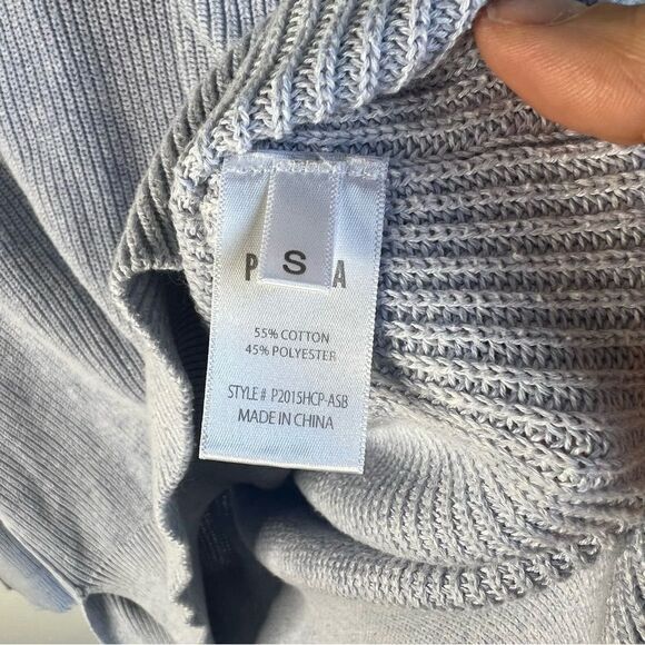 Revolve Pistola Women's Darya Distressed Sweater Light Blue Size Small - Picture 5 of 6